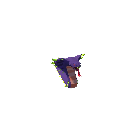 Demo Polygonal King Cobra Purple